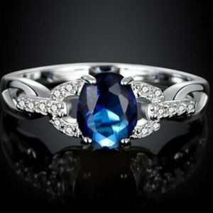 Blue Sapphire Ring Sz 8